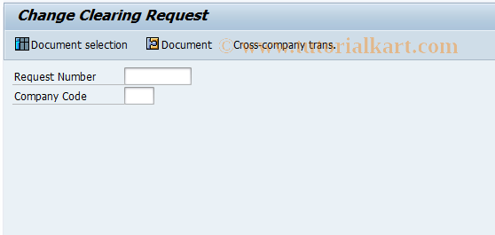 SAP TCode F892 - Change Clearing Request
