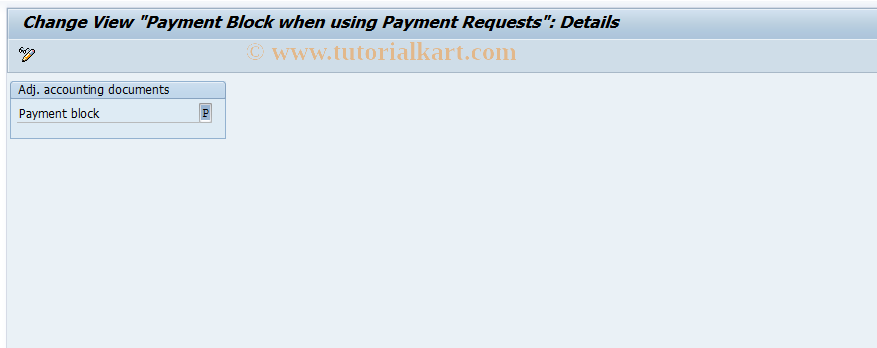 SAP TCode F8BN - Corr.Account g Documents Payment Block