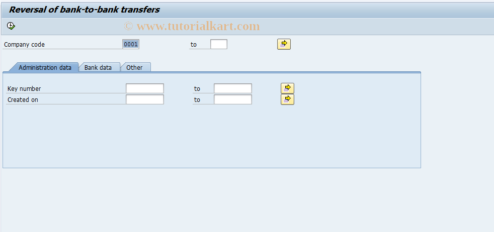 SAP TCode F8BV - Reversal of Bank-to-Bank Transfers