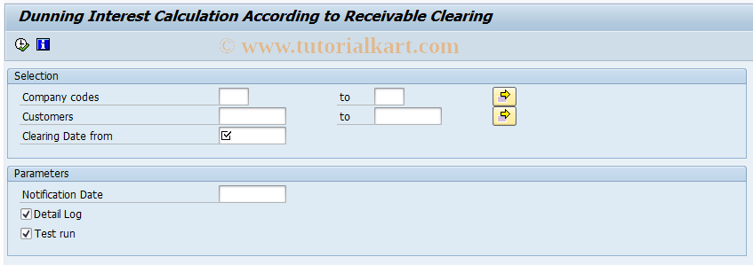 SAP TCode F8M1 - Calculate Penalty Surcharge