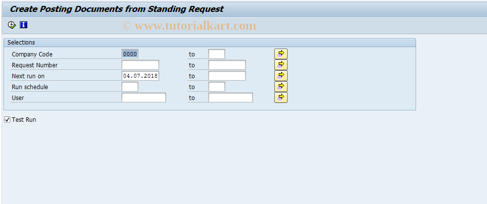 SAP TCode F8Q8 - Create Posting Documents