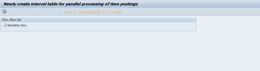 SAP TCode F90_PAR_REALLOCATE - Program to Create Interval Table