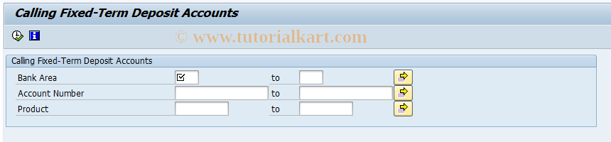 SAP TCode F91LTC - Call Fixed-Term Deposits