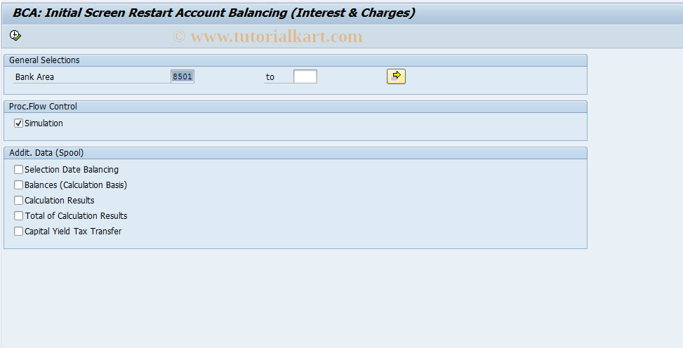 SAP TCode F995 - Restart Account Balancing