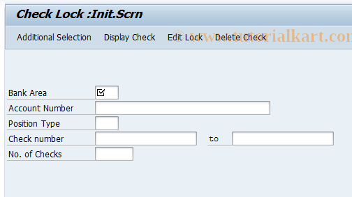 SAP TCode F9A0 - BCA: Block Checks