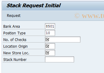 SAP TCode F9A18 - BCA: Request Checks from Location