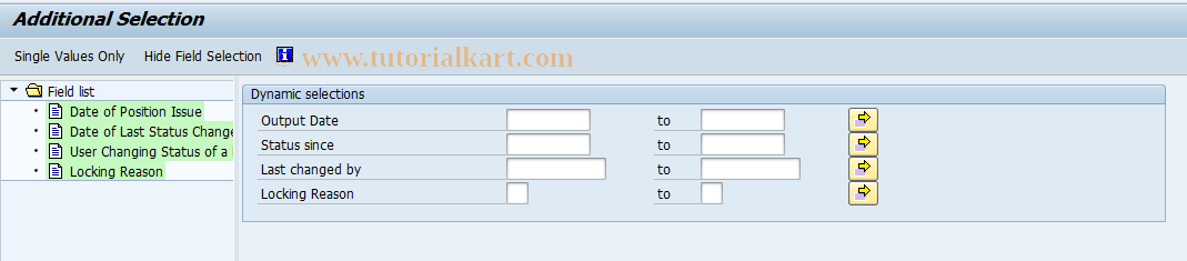 SAP TCode F9A4 - BCA: Request Check