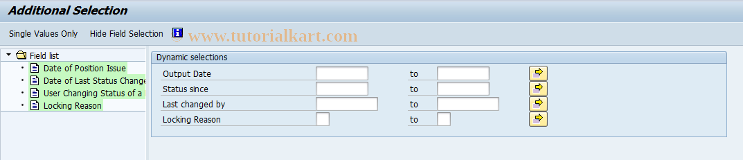 SAP TCode F9A9 - BCA: Display Checks