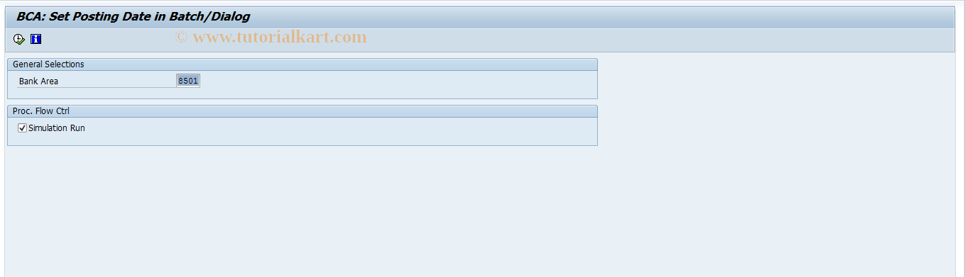 SAP TCode F9B2 - Posting Cut-Off Pay. Transaction Batch