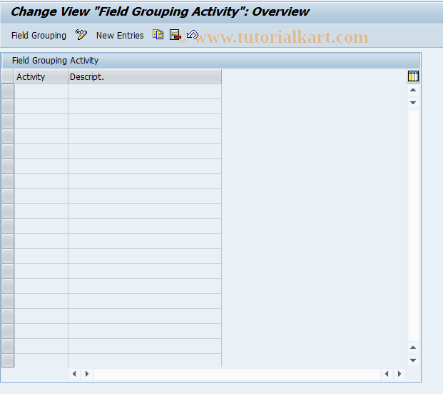 SAP TCode F9C7 - BCA: Field Modification Activity