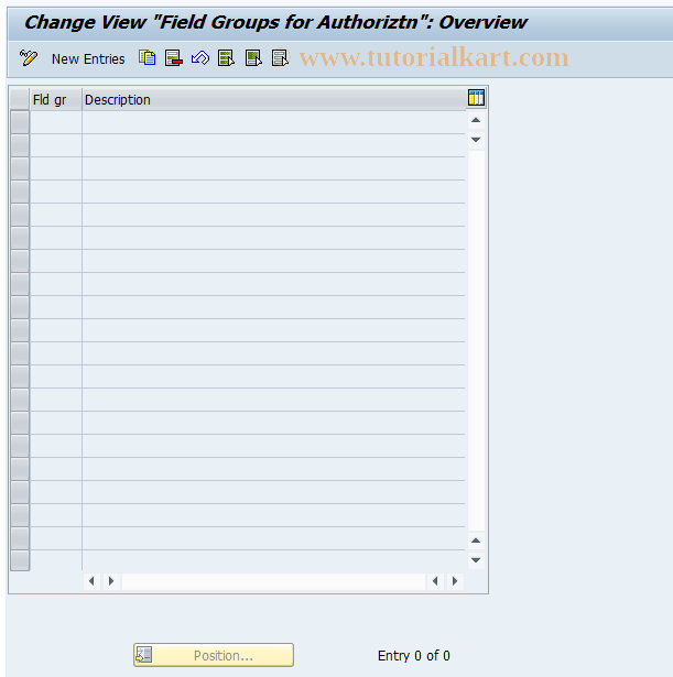 SAP TCode F9CC1 - Authorizations for Field Groups