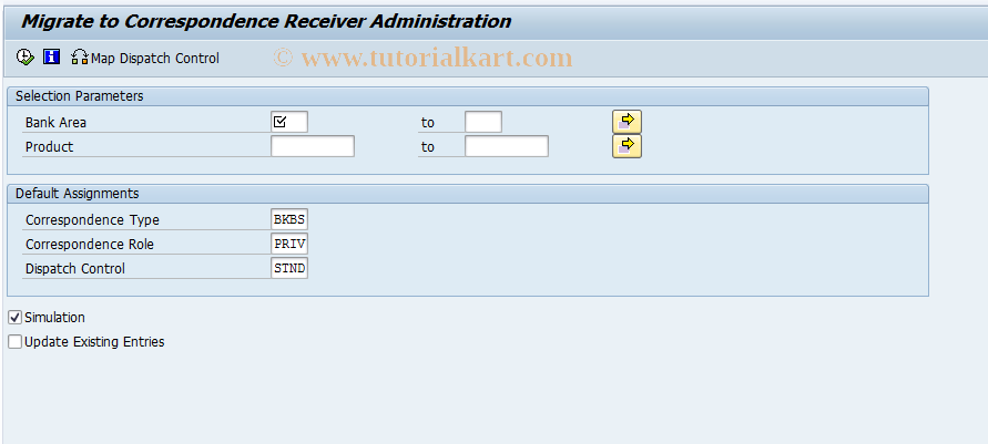 SAP TCode F9CORRMIGRATE - Migrate BKK45 Entries