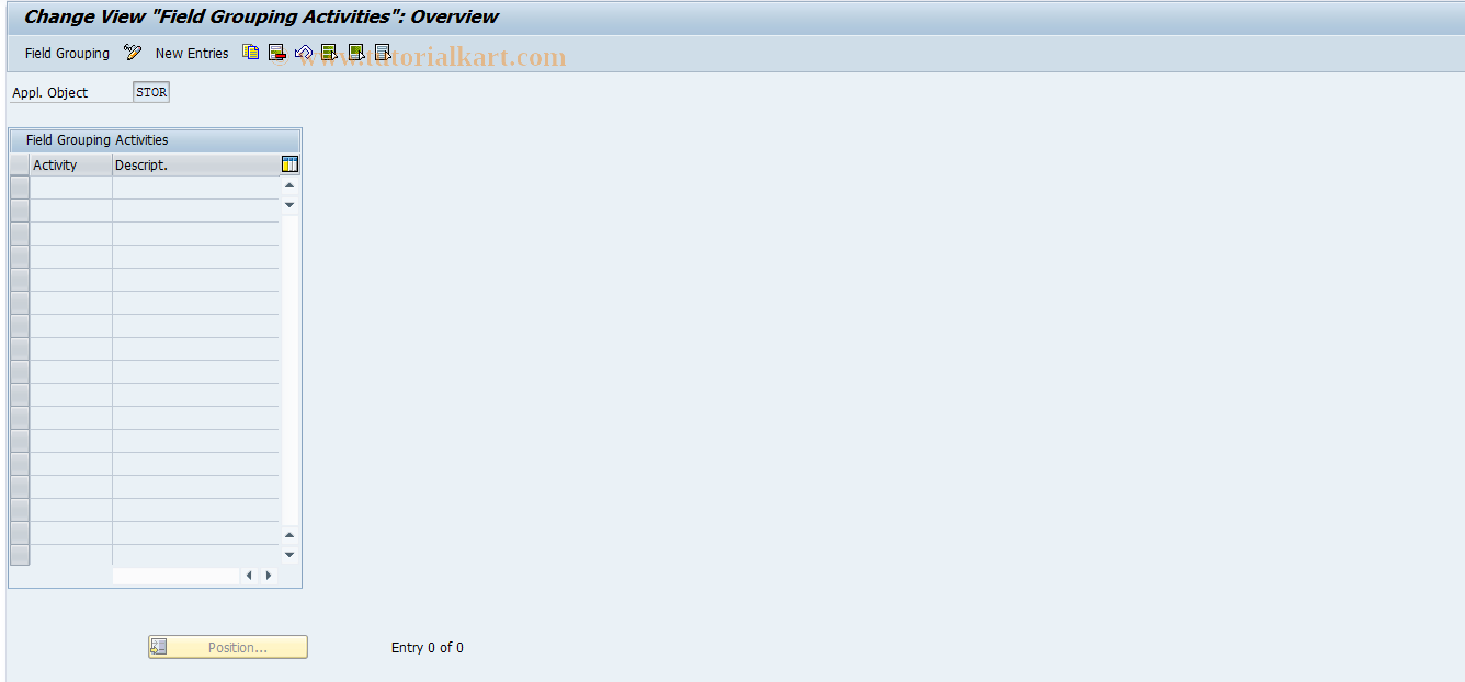 SAP TCode F9CSOJ - SO Control: FM per Activity