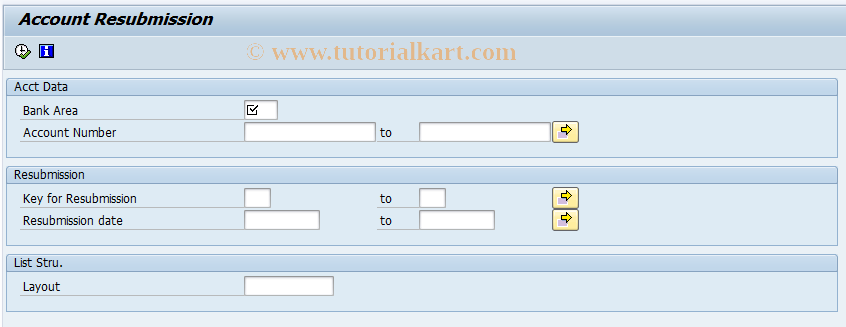 SAP TCode F9FOLLOWUP - Account Resubmission