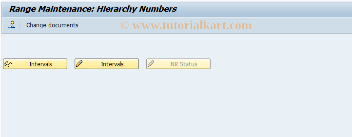 SAP TCode F9H7 - Number Range Maintenance: BKK_HYRAR