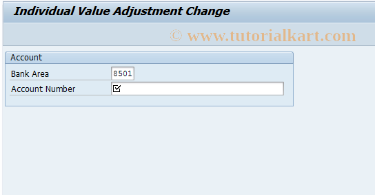 SAP TCode F9HEWB2 - Change Individual Value Adjustment