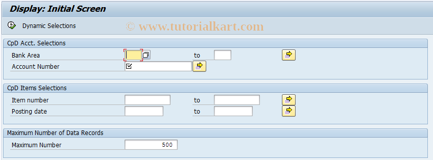 SAP TCode F9IF - BCA: CpD Display of Payment Item