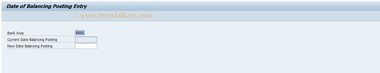SAP TCode F9L4 - Posting Date for Closing in Dialog