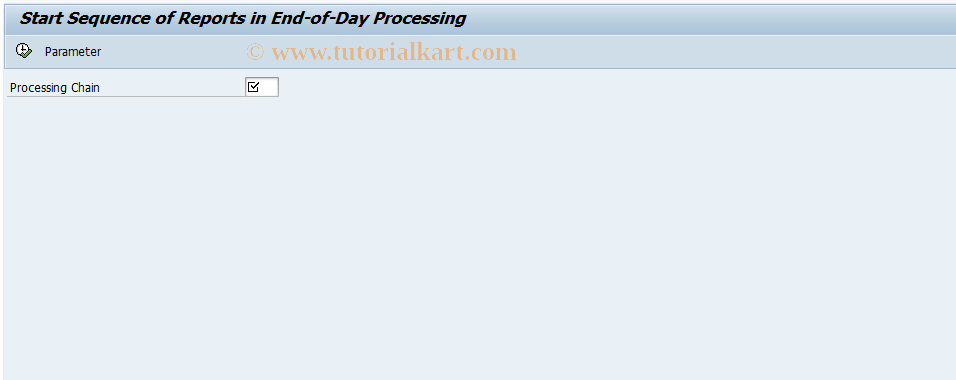 SAP TCode F9N11 - Start End-of-Day Processing
