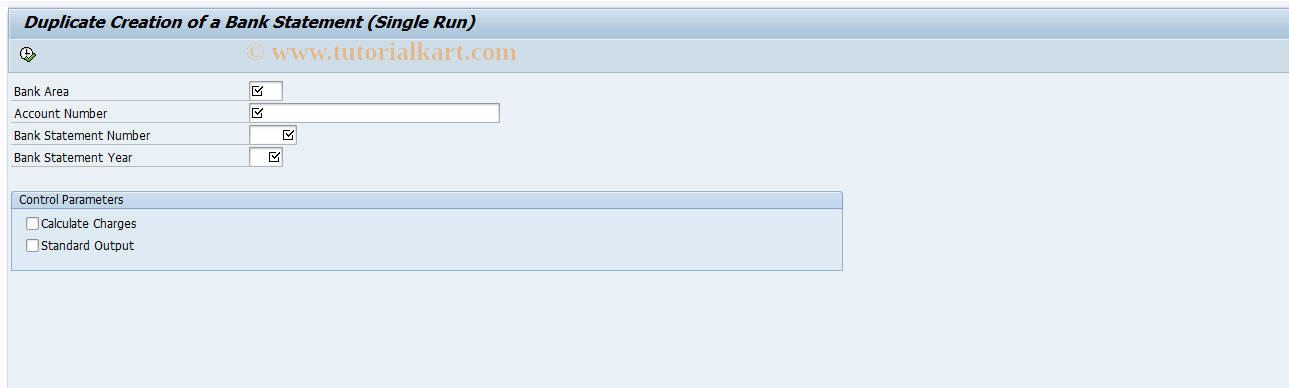 SAP TCode F9N15 - Duplicate Creation Single Run