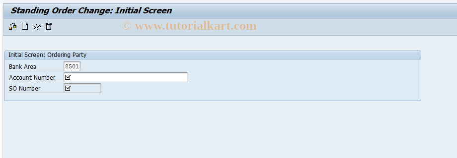 SAP TCode F9O02 - Change stand. order