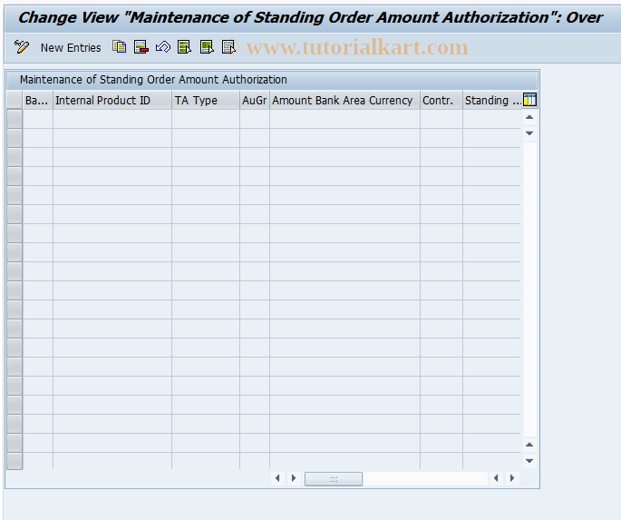 SAP TCode F9SOAUTH - BCA: Authorization Group Order