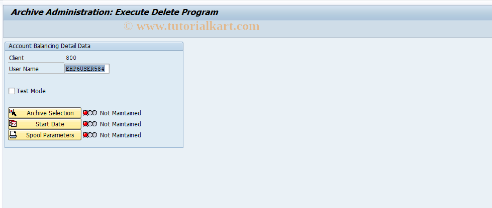 SAP TCode F9TL - Deleting Account .Bal.Detail Data