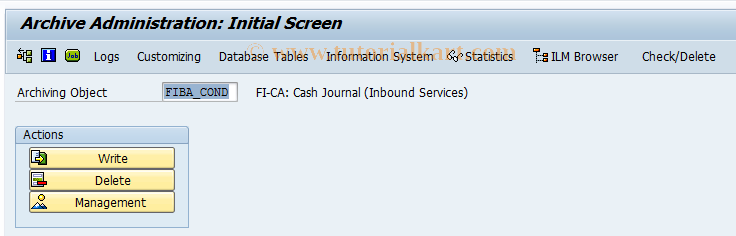 SAP TCode F9TU - Archiving conditions