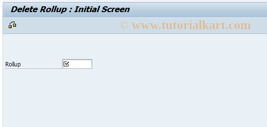 SAP TCode FAGL24 - Delete General Ledger Rollup
