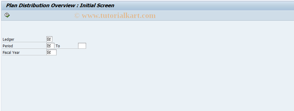 SAP TCode FAGLGA4C - Gen. Ledger: Plan Distrib. Overview
