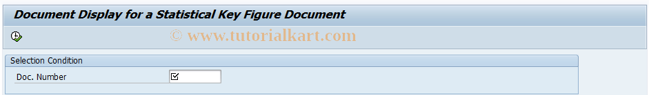 SAP TCode FAGLSKF4 -  Statistical Key Figures: Document Display