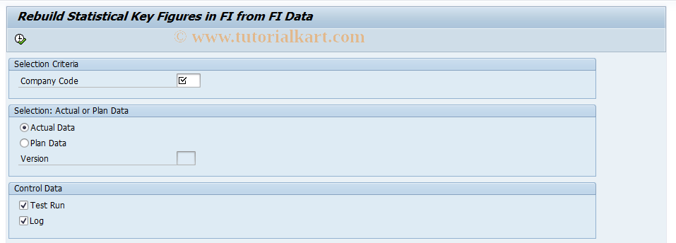 SAP TCode FAGLSKF7 -  Statistical Key Figs: Post FI Subsequently