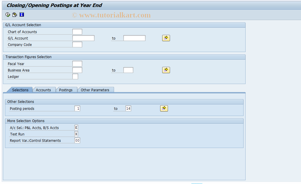 SAP TCode FAGL_CO_01 - FAGL_YEC_POSTINGS Columbia