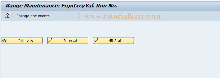 SAP TCode FAGL_FCV_SNRO - Number Range Maintenance: FAGL_FCV