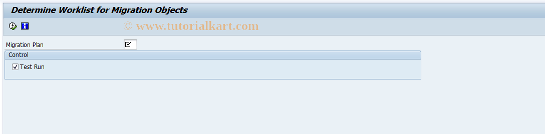 SAP TCode FAGL_MIG_SELECT - Determine Migration Objects