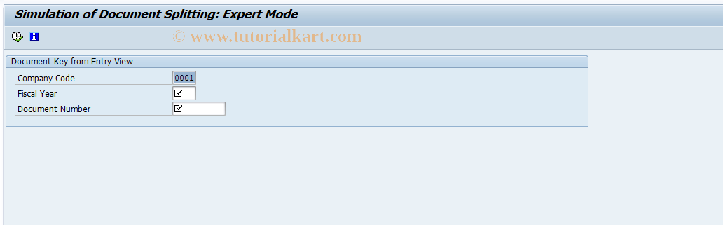 SAP TCode FAGL_MIG_SIM_SPL - Simulation of Document Splitting