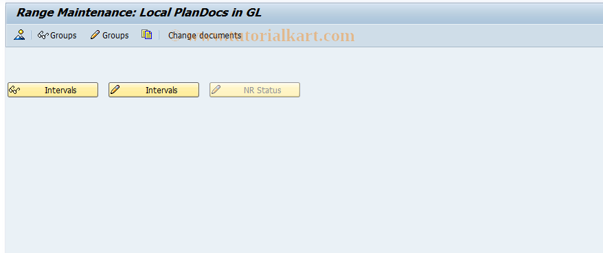SAP TCode FAGL_PL_LC - Number Range Maintenance for Plan Docs