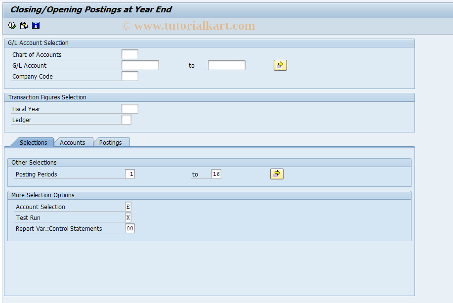 SAP TCode FAGL_PT_02 - FAGL_YEC_POSTINGS_EHP4 Portugal