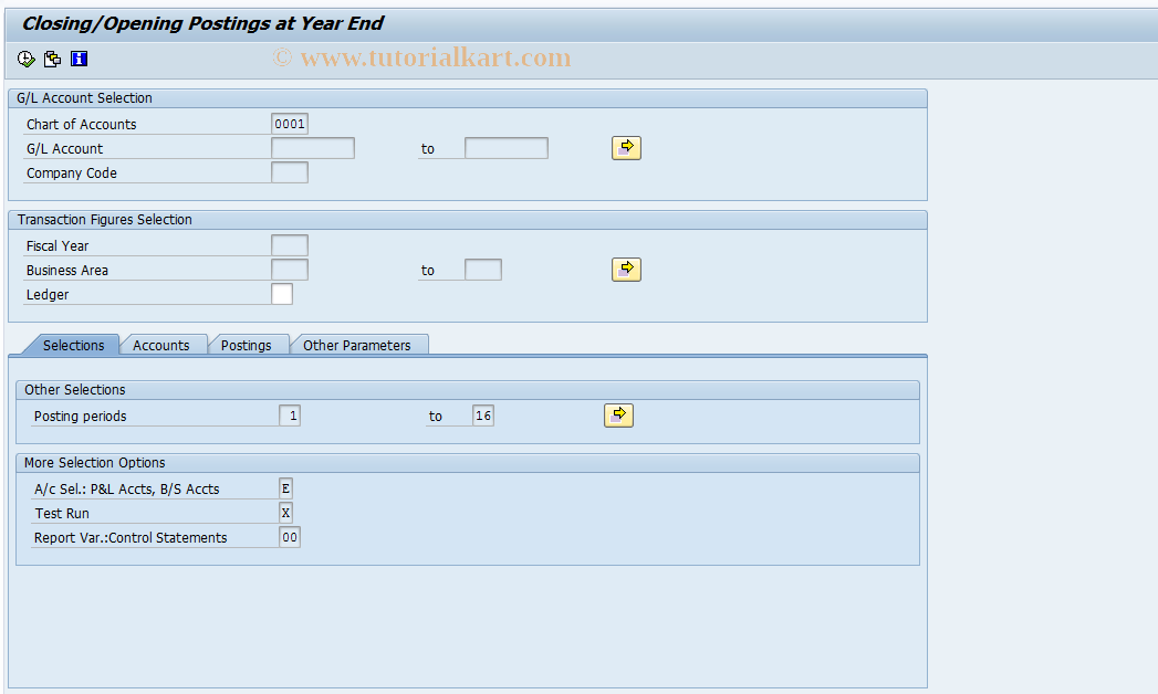 SAP TCode FAGL_RO_01 - FAGL_YEC_POSTINGS Romania