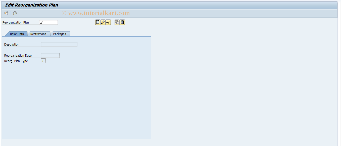 SAP TCode FAGL_RPLAN - Obsolete: Edit Reorganization Plan