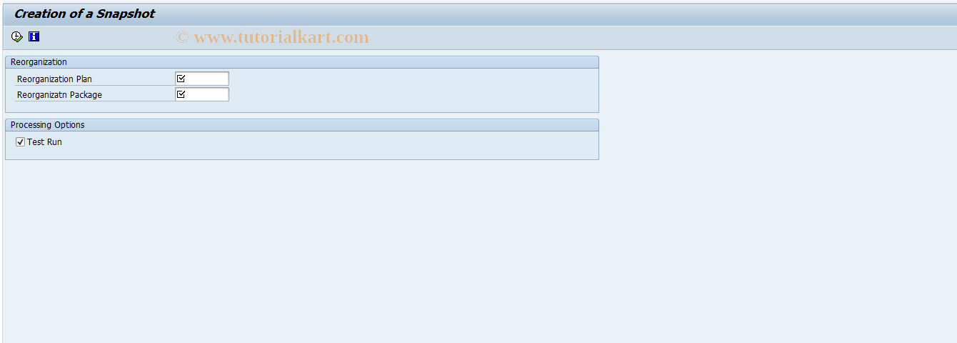 SAP TCode FAGL_RSNAP - Obsolete: Reorganization: Snapshot