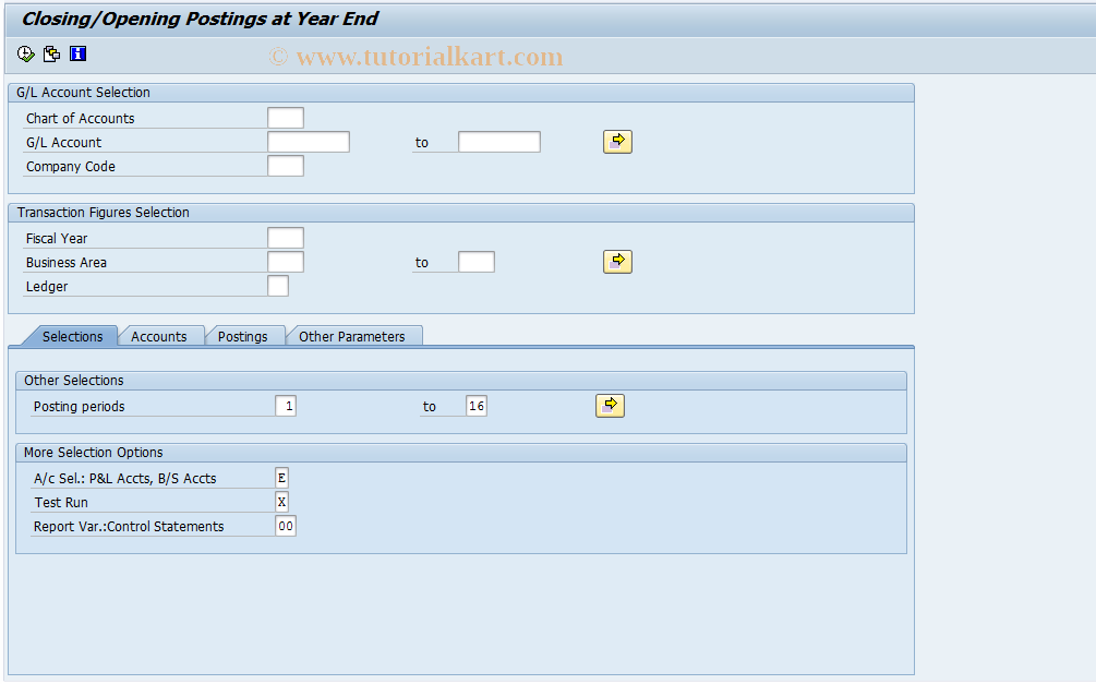 SAP TCode FAGL_SK_01 - FAGL_YEC_POSTINGS Slovakia