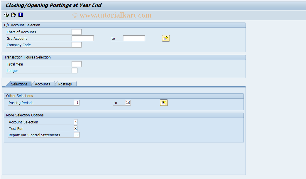 SAP TCode FAGL_SK_02 - FAGL_YEC_POSTINGS_EHP4 Slovakia