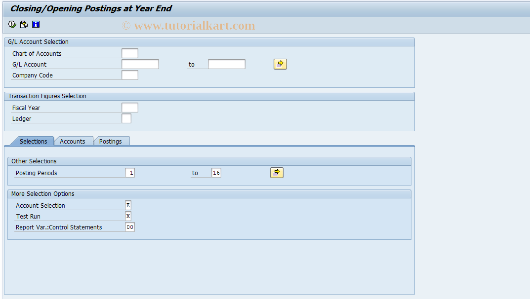 SAP TCode FAGL_TR_02 - FAGL_YEC_POSTINGS_EHP4 Turkey