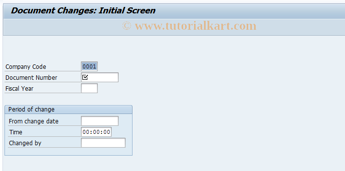 SAP TCode FB04 - Document Changes