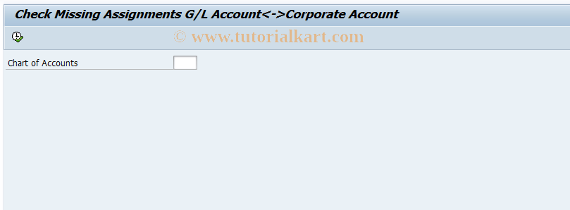 SAP TCode FBIC001 - Check Assignment of Accounts