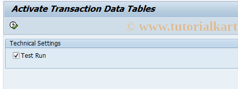 SAP TCode FBIC004 - Activate Transaction Data Tables