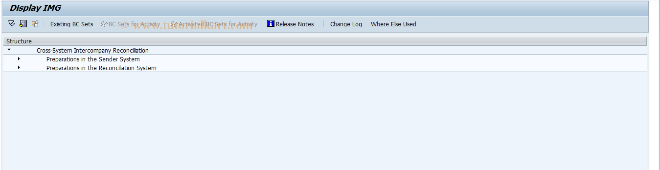 SAP TCode FBICIMG - Cross-System IC Reconciliation