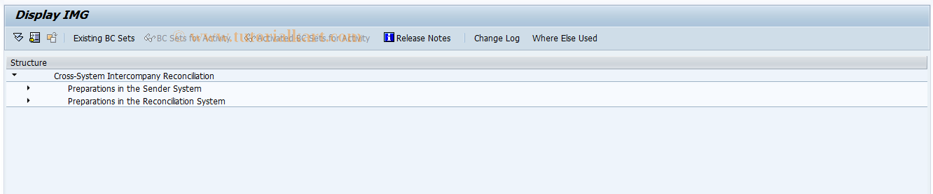 SAP TCode FBICIMG3 - Cross-System IC Reconciliation