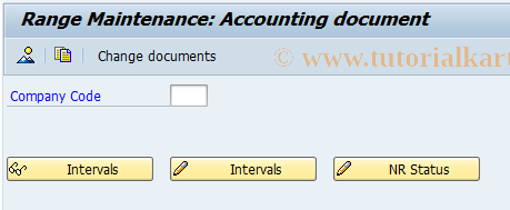 SAP TCode FBN1 - Accounting Document Number Ranges
